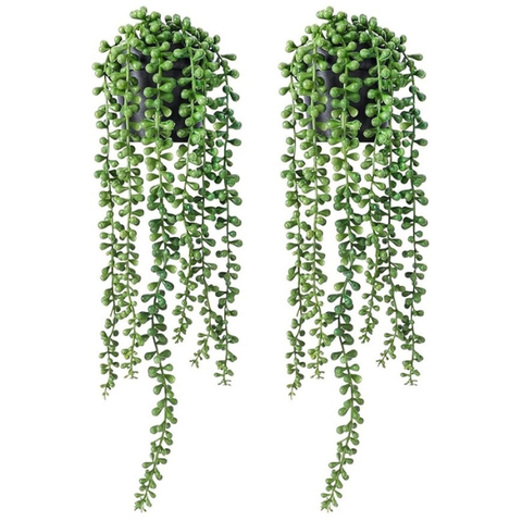 De Gardenia Artificial Vines | Faux Greenery Garland with Willow Leaves | Hanging Ivy Trailing Plant for Home, Office & Holiday Decoration