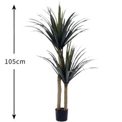 De Gardenia Yucca Cactus X2 – 105 cm Tall Artificial Plant | Lifelike Faux Indoor & Outdoor Décor