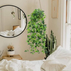 De Gardenia Artificial Vines | Faux Greenery Garland with Willow Leaves | Hanging Ivy Trailing Plant for Home, Office & Holiday Decoration