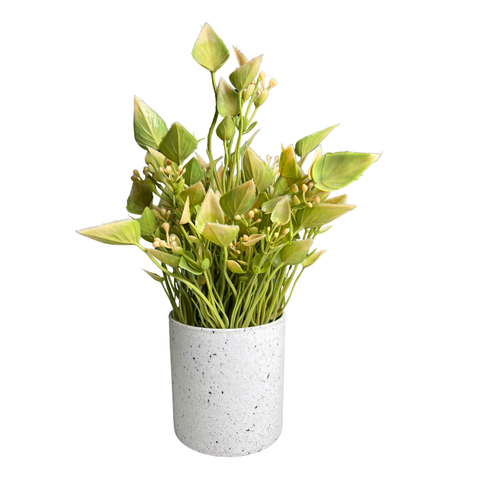 De Gardenia Artificial Rubber Plant – Small Faux Potted Plant for Tabletop, Home, Bathroom & Office Décor | Indoor Decorative Greenery