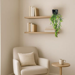 De Gardenia Artificial Hanging Plant with Basket – Realistic Green Leaves & Creepers for Home, Living Room & Wall Decoration