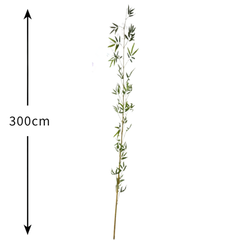 De Gardenia HM Semi Natural Bamboo – 300 cm Tall Artificial Plant | Lifelike Faux Indoor & Outdoor Décor Without Pot