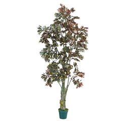 De Gardenia Ficus Red – 200 cm Tall Artificial Plant with Pot | Lifelike Faux Indoor & Outdoor Greenery