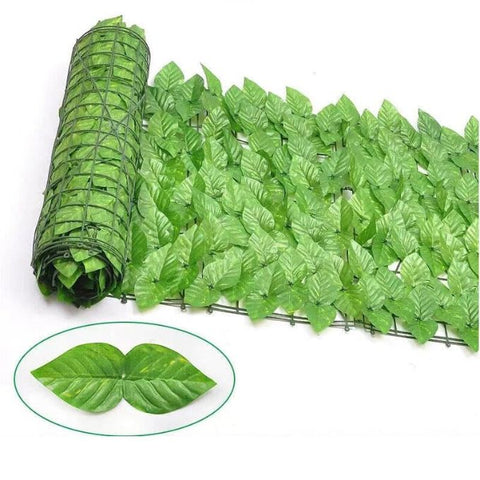 De Gardenia Artificial Ivy Leaf Mat – 1m x 3m Faux Green Privacy Fence Panel for Wall, Balcony, Vertical Garden & Backdrop Decoration