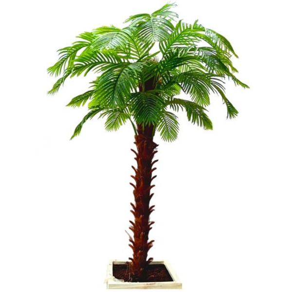 De Gardenia Artificial Date Palm – 285 cm Tall Faux Palm Tree Without Pot | Lifelike Tropical Indoor & Outdoor Greenery