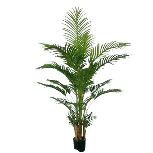 De Gardenia Areca Palm X2 – 150 cm Tall Artificial Plant Without Pot | Lifelike Faux Tropical Greenery for Home & Office