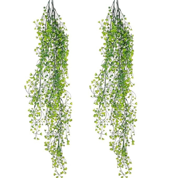 De Gardenia Artificial Vines | Faux Greenery Garland with Willow Leaves | Hanging Ivy Trailing Plant for Home, Office & Holiday Decoration