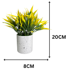 De Gardenia Artificial Rubber Plant – Small Faux Potted Plant for Tabletop, Home, Bathroom & Office Décor | Indoor Decorative Greenery