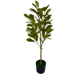 De Gardenia Rubber Leaves Mix – 95 cm Tall Artificial Plant | Lifelike Faux Indoor & Outdoor Décor Without Pot