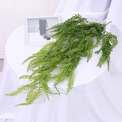 De Gardenia Artificial Hanging Fern Vine – Pack of 4 Faux Ivy Leaf Strands for Indoor & Outdoor Greenery Decor | Balcony, Garden, Living Room & Bedroom Decoration