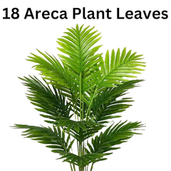 De Gardenia Artificial Areca Palm Plant – 75 cm Tall Faux Palm Tree with 18 Turtle Leaves | Without Pot | Indoor & Outdoor Décor for Home & Office