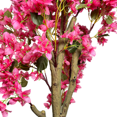 De Gardenia Artificial Bougainvillea Tree – 5.7 Feet Tall | Faux Flowering Tree with Pink Blooms for Home, Balcony & Office Décor | Indoor Outdoor UV Resistant Decorative Plant Without Pot