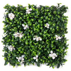 De Gardenia 50x50 cm Artificial Greenery Wall Panel – Lush Faux Vertical Garden Mat for Wall, Balcony & Home Décor