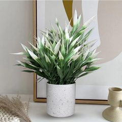 De Gardenia Artificial Rubber Plant – Small Faux Potted Plant for Tabletop, Home, Bathroom & Office Décor | Indoor Decorative Greenery