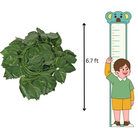 De Gardenia Artificial Ivy Garlands – 12 Pack Hanging Vine Creepers, 6.7 Ft Each with 80 Leaves per String for Home, Wall & Party Decoration