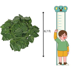 De Gardenia Artificial Ivy Garlands – 12 Pack Hanging Vine Creepers, 6.7 Ft Each with 80 Leaves per String for Home, Wall & Party Decoration