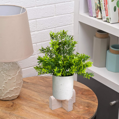 De Gardenia Artificial Rubber Plant – Small Faux Potted Plant for Tabletop, Home, Bathroom & Office Décor | Indoor Decorative Greenery