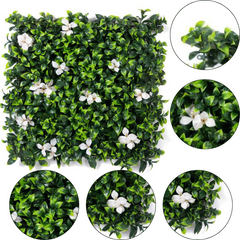 De Gardenia 50x50 cm Artificial Greenery Wall Panel – Lush Faux Vertical Garden Mat for Wall, Balcony & Home Décor
