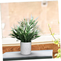 De Gardenia Artificial Rubber Plant – Small Faux Potted Plant for Tabletop, Home, Bathroom & Office Décor | Indoor Decorative Greenery