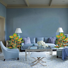 De Gardenia Artificial Money Plant with Pot – 55 cm Tall Faux Green Plant with 18 Tropical Palm Leaves | Indoor Decorative Monstera for Home & Office