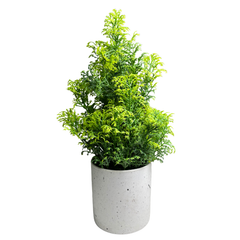 De Gardenia Artificial Rubber Plant – Small Faux Potted Plant for Tabletop, Home, Bathroom & Office Décor | Indoor Decorative Greenery