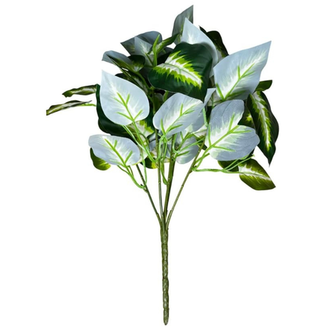 De Gardenia Artificial Money Plant | 18" Tall Realistic Faux Ornamental Tree | Indoor Decorative Green Plant for Home, Shop & Office (Pot Not Included)