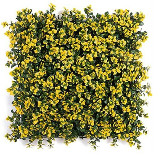 De Gardenia 50x50 cm Artificial Greenery Wall Panel – Lush Faux Vertical Garden Mat for Wall, Balcony & Home Décor