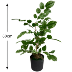 De Gardenia Redmachira Leaves Mix – 60 cm Tall Artificial Plant | Lifelike Faux Indoor & Outdoor Décor Without Pot
