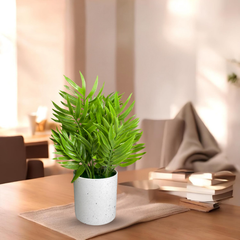 De Gardenia Artificial Rubber Plant – Small Faux Potted Plant for Tabletop, Home, Bathroom & Office Décor | Indoor Decorative Greenery