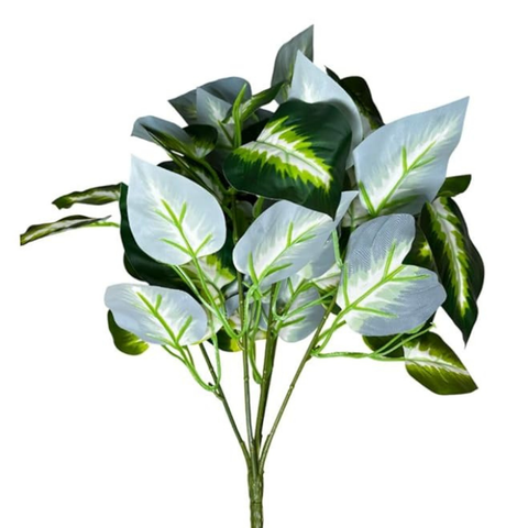 De Gardenia Artificial Money Plant | 18" Tall Realistic Faux Ornamental Tree | Indoor Decorative Green Plant for Home, Shop & Office (Pot Not Included)