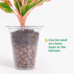 De Gardenia LECA Balls 1.8kg / 7L – Clay Balls for Plants, Hydroponics & Soilless Gardening (Size: 8-15mm)