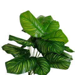 De Gardenia Large Artificial Tree – 63 cm Tall Potted Floor Plant with Dual-Shade Big Leaves | Decorative Faux Tree for Home, Office & Indoor Garden (12 Leaves)