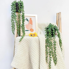 De Gardenia Artificial Vines | Faux Greenery Garland with Willow Leaves | Hanging Ivy Trailing Plant for Home, Office & Holiday Decoration