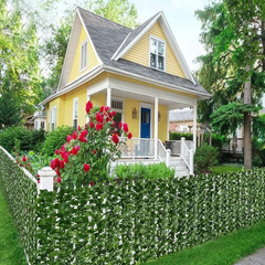 De Gardenia Artificial Faux Ivy Leaf Mat – 1m x 3m Dark Green Privacy Fence Panel for Wall Decor, Vertical Garden, Balcony & Backdrop Decoration