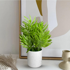 De Gardenia Artificial Rubber Plant – Small Faux Potted Plant for Tabletop, Home, Bathroom & Office Décor | Indoor Decorative Greenery