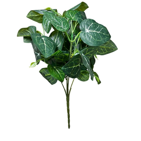 De Gardenia Artificial Money Plant | 18" Tall Realistic Faux Ornamental Tree | Indoor Decorative Green Plant for Home, Shop & Office (Pot Not Included)