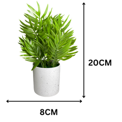 De Gardenia Artificial Rubber Plant – Small Faux Potted Plant for Tabletop, Home, Bathroom & Office Décor | Indoor Decorative Greenery