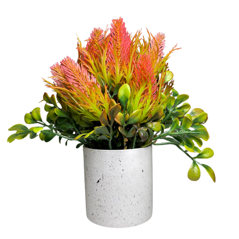 De Gardenia Artificial Rubber Plant – Small Faux Potted Plant for Tabletop, Home, Bathroom & Office Décor | Indoor Decorative Greenery