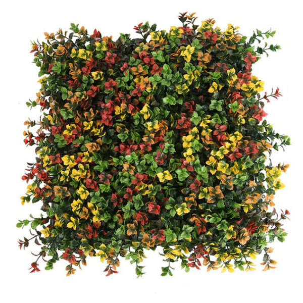 De Gardenia 50x50 cm Artificial Greenery Wall Panel – Lush Faux Vertical Garden Mat for Wall, Balcony & Home Décor