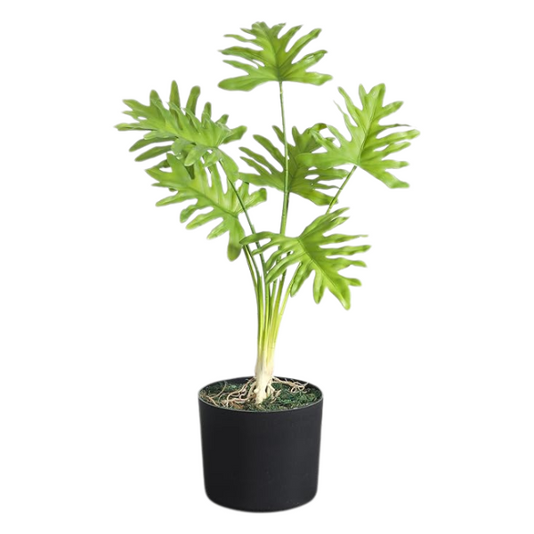 De Gardenia 60CM Artificial Xanadu Plant (Without Pot) – Realistic Tropical Philodendron for Home, Office & Indoor Decoration