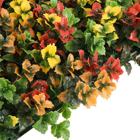 De Gardenia 50x50 cm Artificial Greenery Wall Panel – Lush Faux Vertical Garden Mat for Wall, Balcony & Home Décor