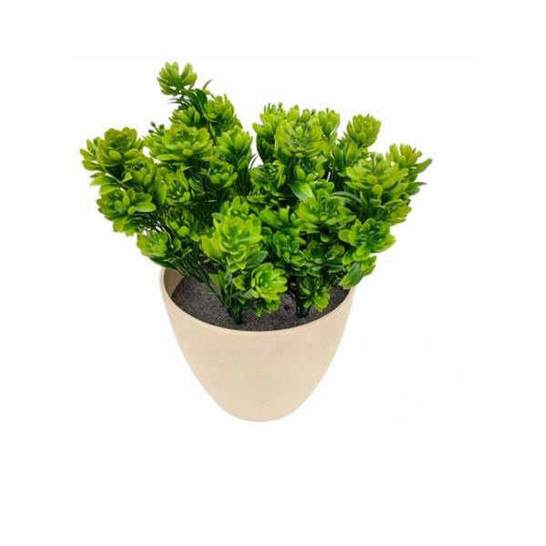 De Gardenia Succulent Leaf PVC Shrubs – 30 cm Tall Artificial Plant | Lifelike Faux Succulent Greenery for Home & Office