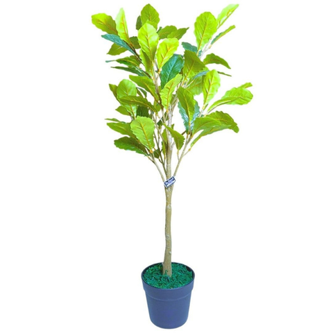 De Gardenia Decorative Artificial Fiddle Leaf Fig – 90 cm Tall Faux Green Plant Without Pot | Realistic Indoor & Outdoor Plant for Home, Office & Garden Décor