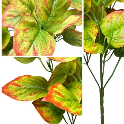 De Gardenia Artificial Money Plant | 18" Tall Realistic Faux Ornamental Tree | Indoor Decorative Green Plant for Home, Shop & Office (Pot Not Included)