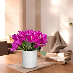 De Gardenia Artificial Rubber Plant – Small Faux Potted Plant for Tabletop, Home, Bathroom & Office Décor | Indoor Decorative Greenery