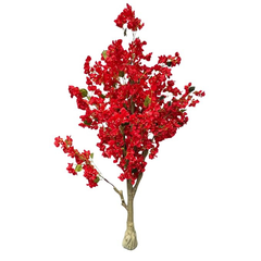 De Gardenia Artificial Bougainvillea Tree – 5.7 Feet Tall | Faux Flowering Tree with Pink Blooms for Home, Balcony & Office Décor | Indoor Outdoor UV Resistant Decorative Plant Without Pot