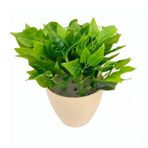 De Gardenia Full Green Leaves PVC Shrubs – 30 cm Tall Artificial Plant | Lifelike Faux Greenery for Home, Office & Décor