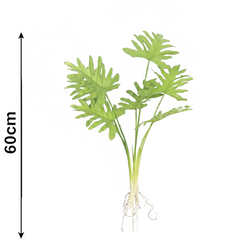 De Gardenia 60CM Artificial Xanadu Plant (Without Pot) – Realistic Tropical Philodendron for Home, Office & Indoor Decoration