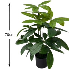 De Gardenia Real Touch Schefflera Plant – 70CM Artificial Greenery Without Pot | Lifelike Faux Tree for Home, Office & Indoor Décor