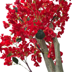 De Gardenia Artificial Bougainvillea Tree – 5.7 Feet Tall | Faux Flowering Tree with Pink Blooms for Home, Balcony & Office Décor | Indoor Outdoor UV Resistant Decorative Plant Without Pot